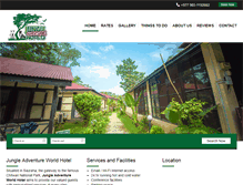 Tablet Screenshot of jungleadventureworldhotel.com
